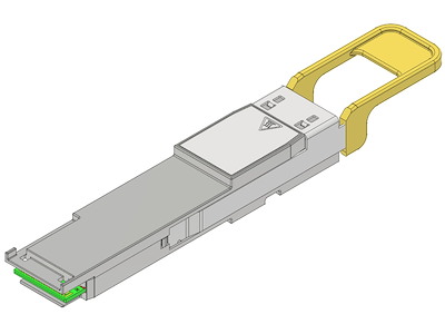 Nvidia MMS1X00-NS400 modul til netværksmodtager Fiberoptisk 400000 Mbit/s OSFP112 1310 nm