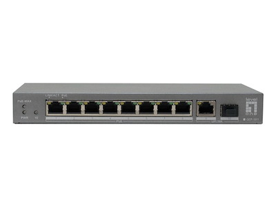 LevelOne GEP-1011 netværksswitch Ikke administreret L2 Gigabit Ethernet (10/100/1000) Strøm over Ethernet (PoE) Bord-/vægmontering Grå