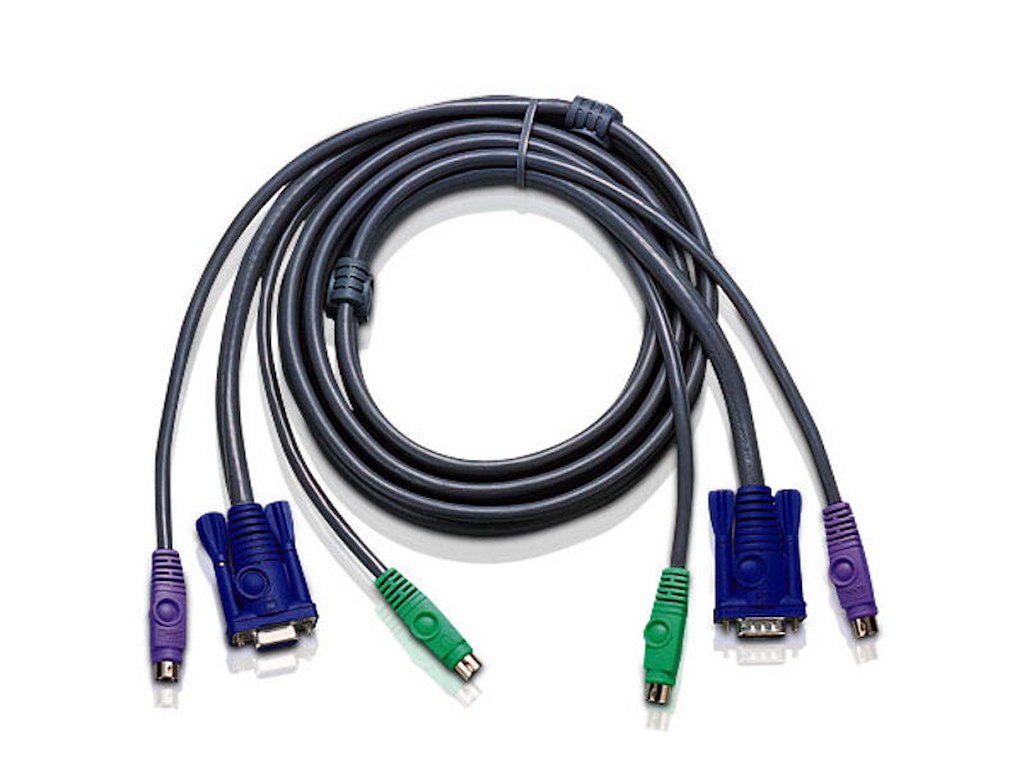 ATEN 10ft PS/2 KVM-kabel Sort 3 m