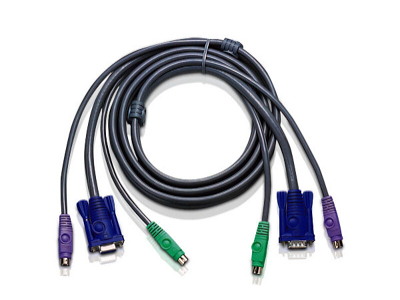 ATEN 10ft PS/2 KVM-kabel Sort 3 m