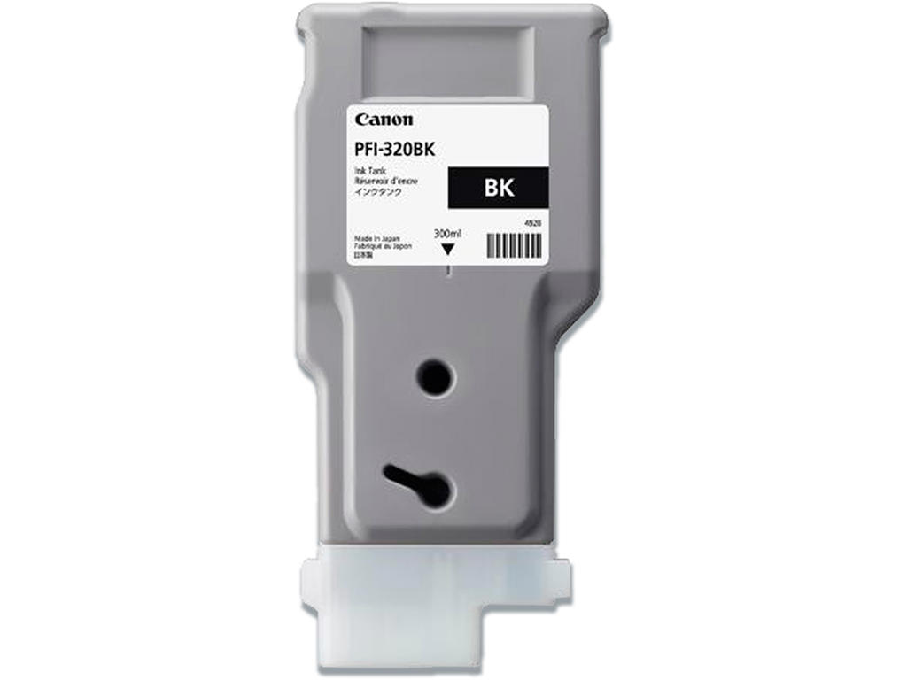 Blækpatron, 1 stk, Black-sort, 300 ml, Canon PFI-320BK
