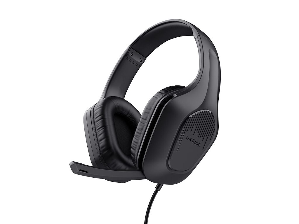 Trust GXT 417 Zirox Headset Ledningsført Spil Sort
