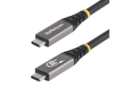 StarTech.com CC3M20GUSB4CX USB-kabel USB4 Gen 2x2 3 m USB C Sort