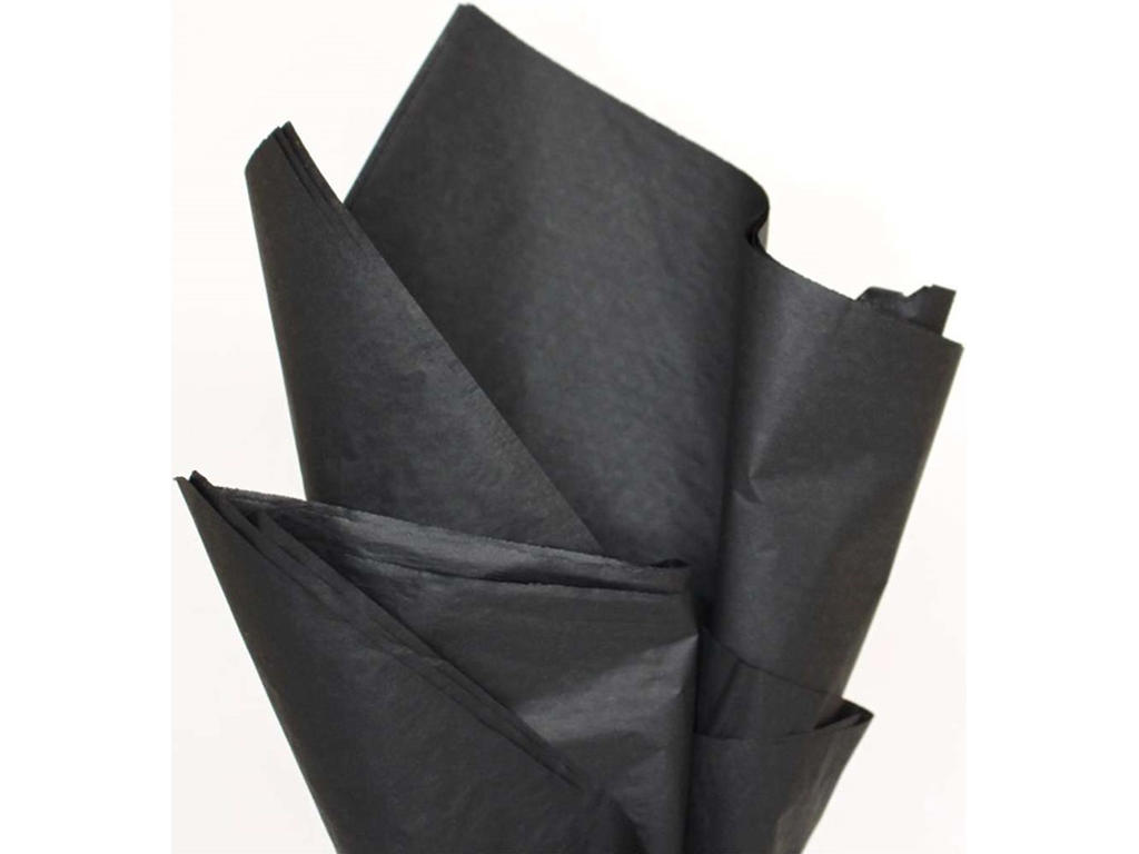 Silkepapir, 50x75 cm, Sort, 480 ark