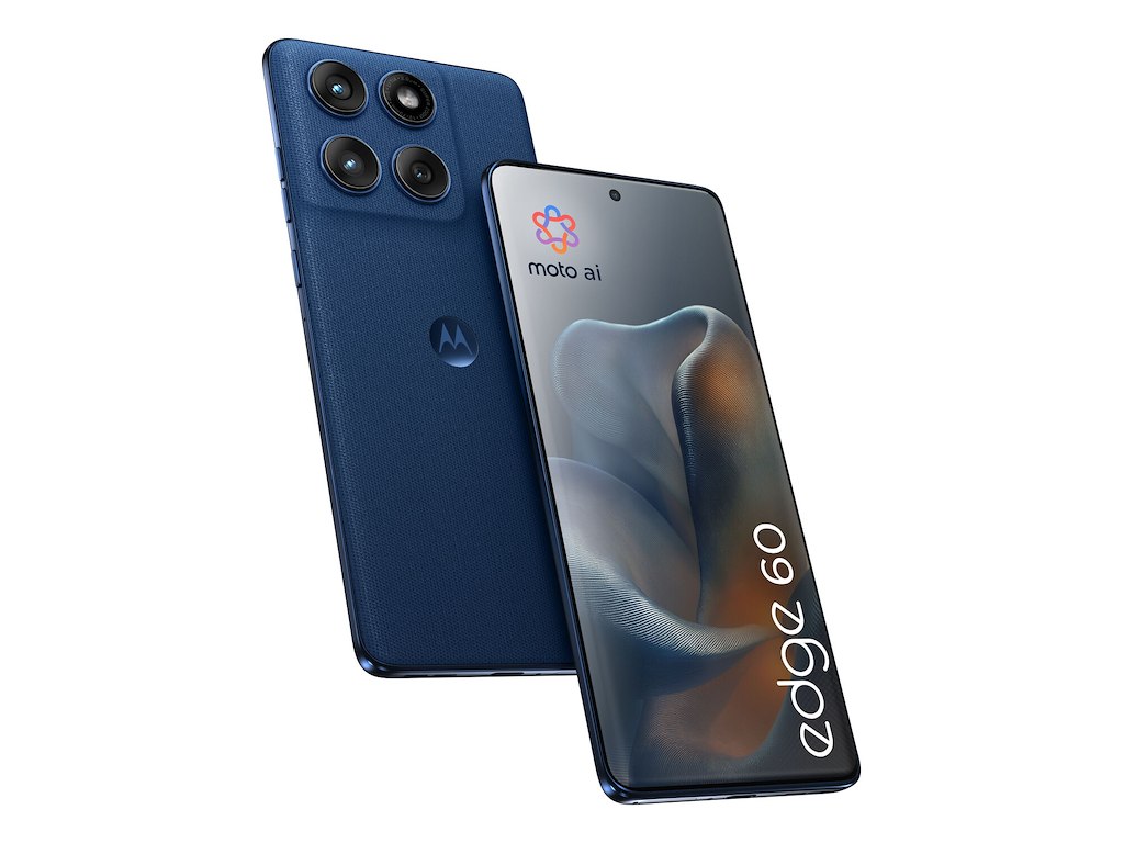 Motorola edge 60 16,9 cm (6.67") Dual SIM Android 15 5G USB Type-C 12 GB 256 GB 5200 mAh Blå