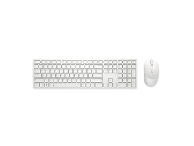 DELL KM5221W tastatur Mus inkluderet Kontor RF trådløst QWERTY Russisk Hvid