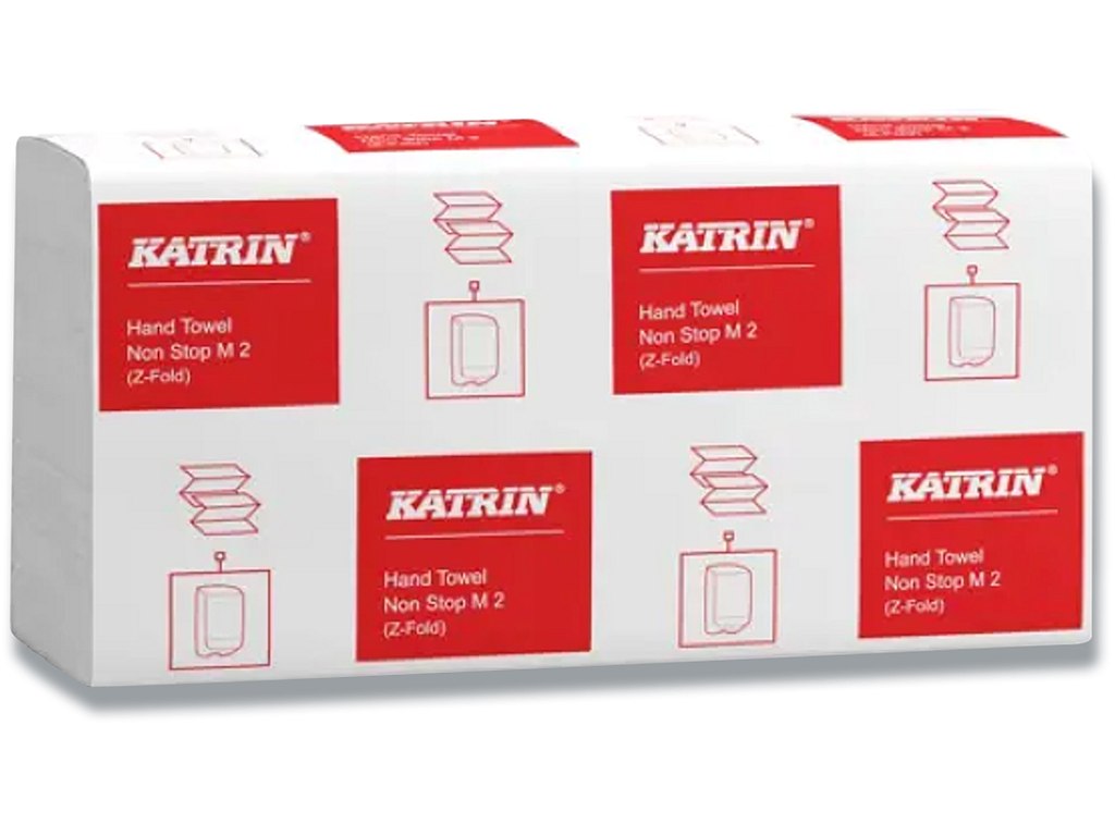Håndklædeark, 2 lag, Z-fold, 3000 ark, Katrin