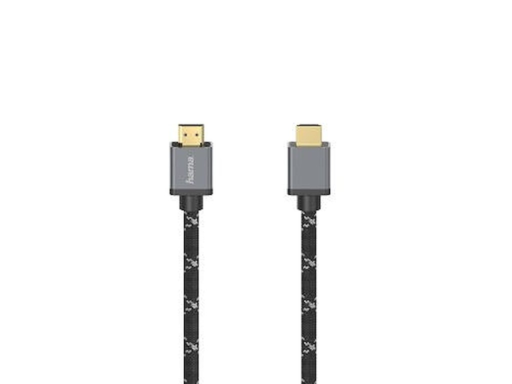 Hama 00205239 HDMI-kabel 2 m HDMI Type A (Standard) Sort, Grå
