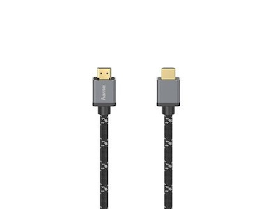 Hama 00205239 HDMI-kabel 2 m HDMI Type A (Standard) Sort, Grå