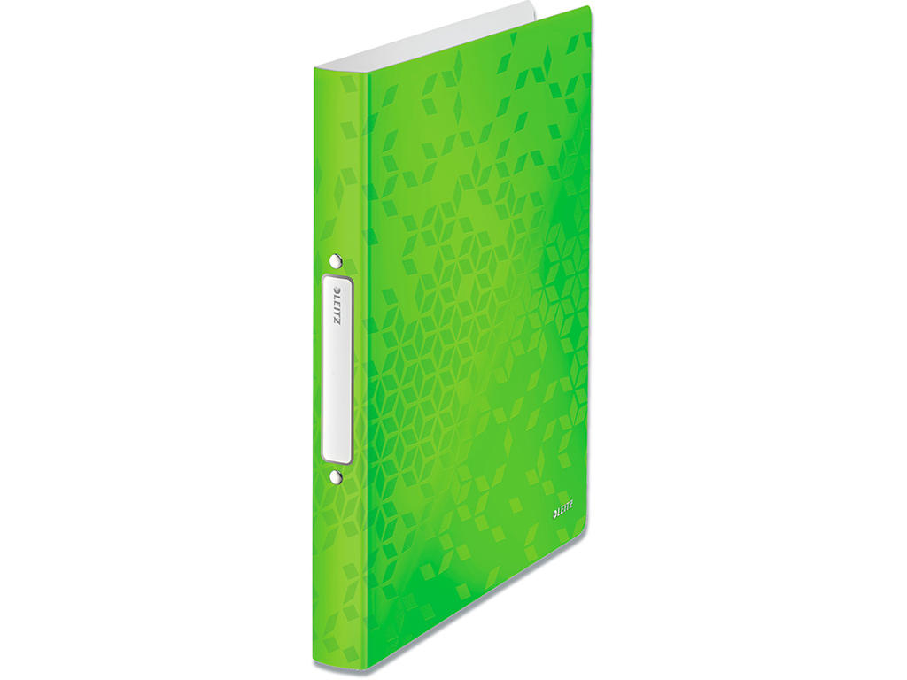 Ringbind, A4, 2 D-ringe, Ø25 mm, 3.2 cm, Metallic grøn, Leitz WOW