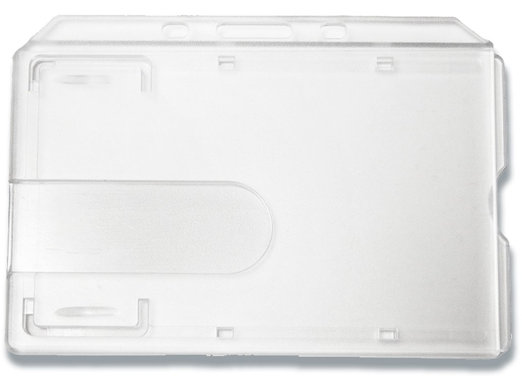 ID kortholder, Til 1 kort, Med lås, Uden fastgørelse, Vandret, 1 stk