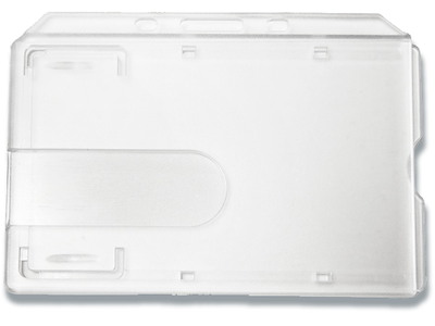 ID kortholder, Til 1 kort, Med lås, Uden fastgørelse, Vandret, 1 stk