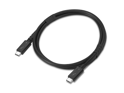 Lenovo 4X91U94412 Thunderbolt kabel 1 m 40 Gbit/sek. Sort