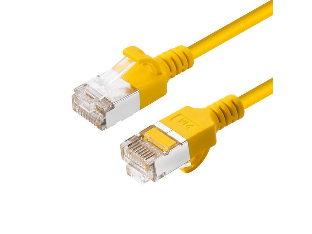 Microconnect V-FTP6A03Y-SLIM netværkskabel Gul 3 m Cat6a U/FTP (STP)