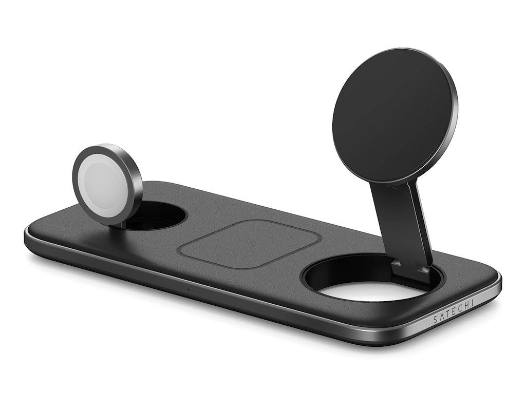 Satechi Qi2 Trio SmartWatch, Hovedtelefoner, Smartphone Grå USB Trådløs opladning Indendørs