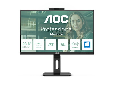 AOC 24P3CW computerskærm 60,5 cm (23.8") 1920 x 1080 pixel Fuld HD LED Sort