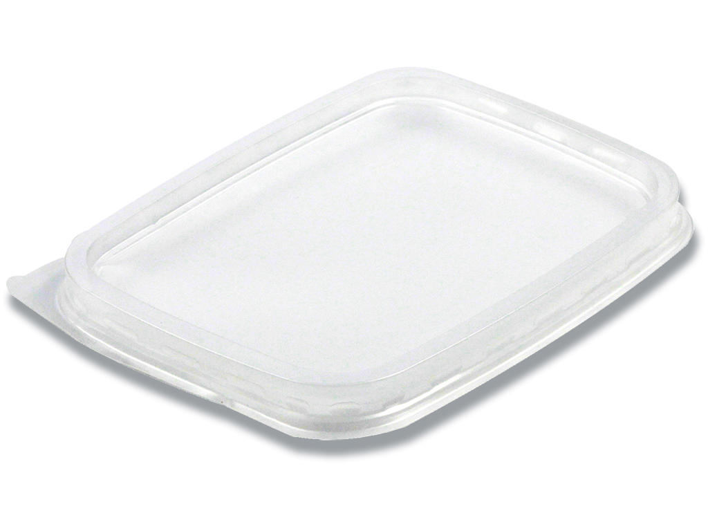 Plastlåg, Til salatbæger, 108x82mm, Klar, PP, 1000stk