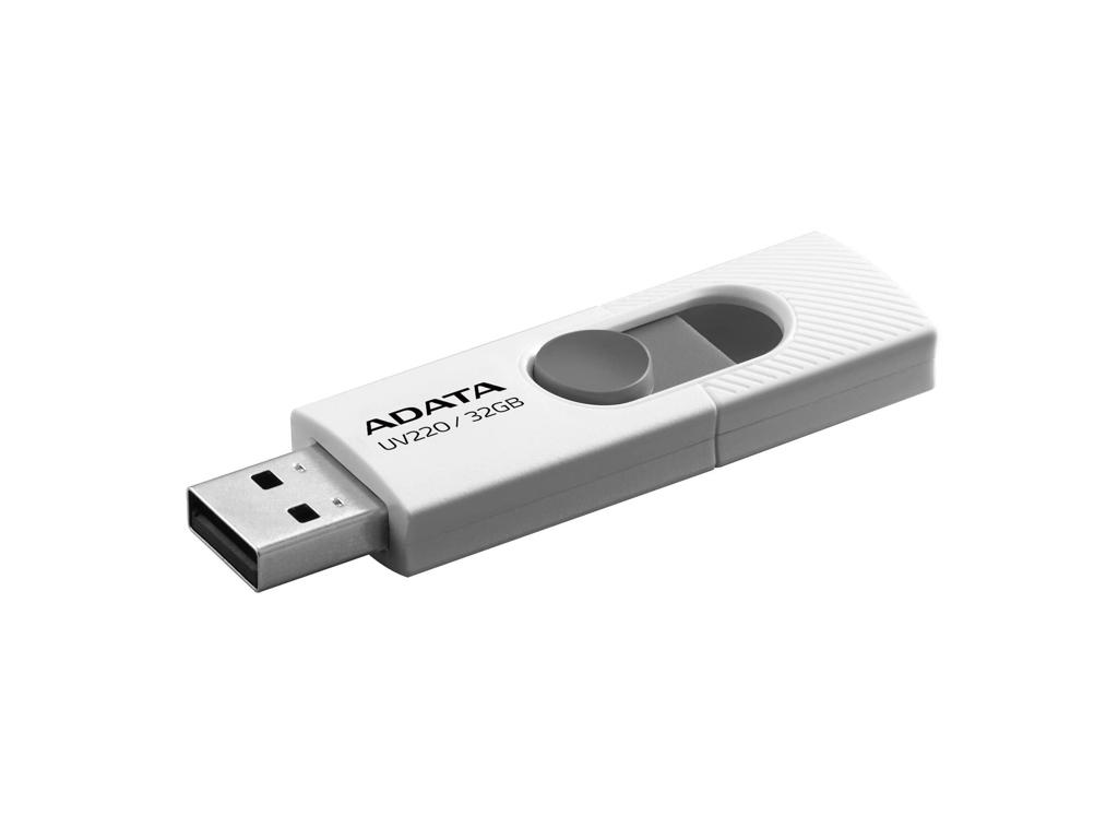 ADATA UV220 USB-nøgle 32 GB USB Type-A 2.0 Grå, Hvid