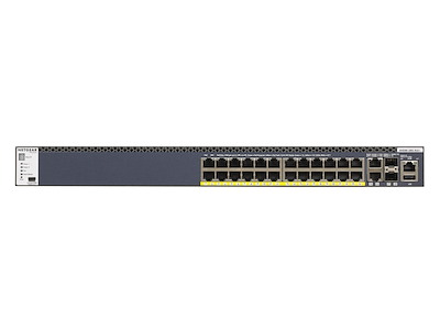 NETGEAR GSM4328PA Administreret L2/L3/L4 10G Ethernet (100/1000/10000) Strøm over Ethernet (PoE) 1U Sort
