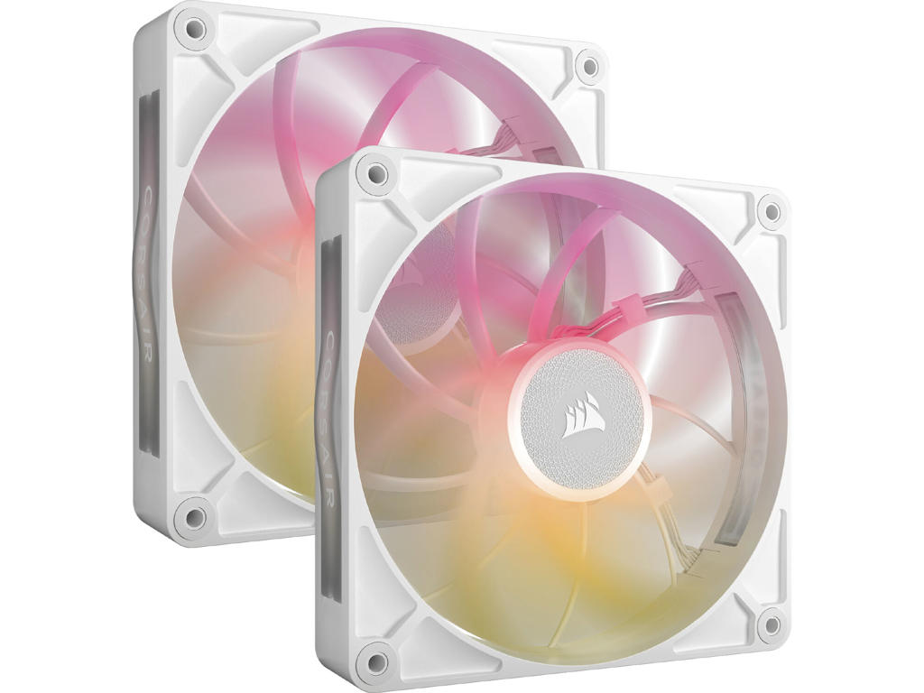 Corsair iCUE LINK RX140 MAX RGB Computerkabinet Ventilator 14 cm Hvid 2 stk