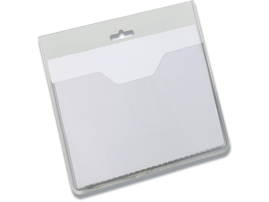 Navneskilt, Uden fastgørelse med indstik, 60x90 mm, 20 stk, Durable 