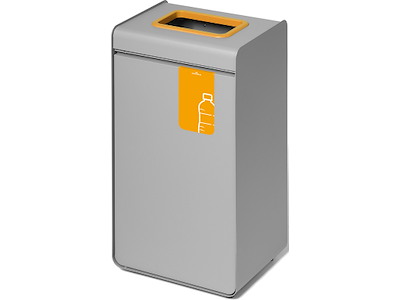 Affaldsspand, 55 liter, Grå-Gul, Plast-Flasker, Durable DURASORT