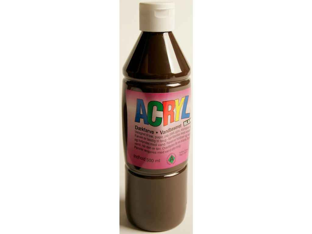 Akrylmaling, Brun, 500 ml, Fantasy