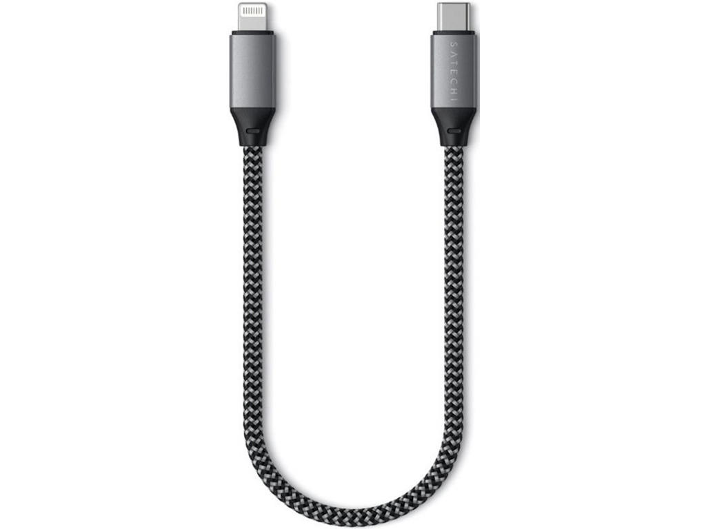 Satechi ST-TCL10M USB-kabel 0,25 m USB C USB C/Lightning Sort, Grå