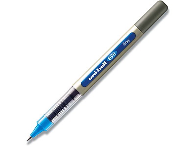 Rollerball pen, 0.7 mm, 0.3 mm, Lyseblå, uni-ball Eye Fine UB-157E-57
