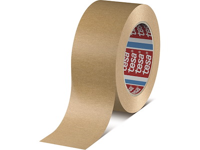 Tape - emballage, 50mm x 50m, Brun, 1 rulle, Tesa Papir 4713