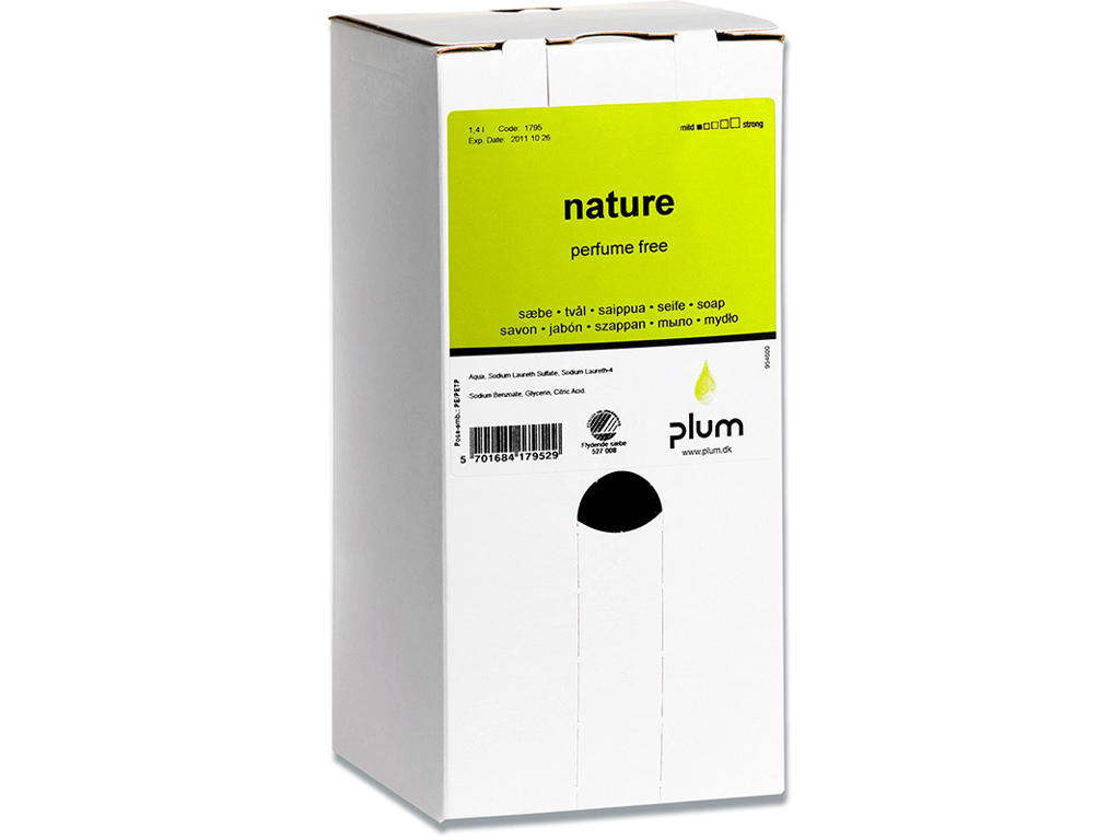 Håndsæbe, Flydende, Refill, 1400 ml, Plum Nature 