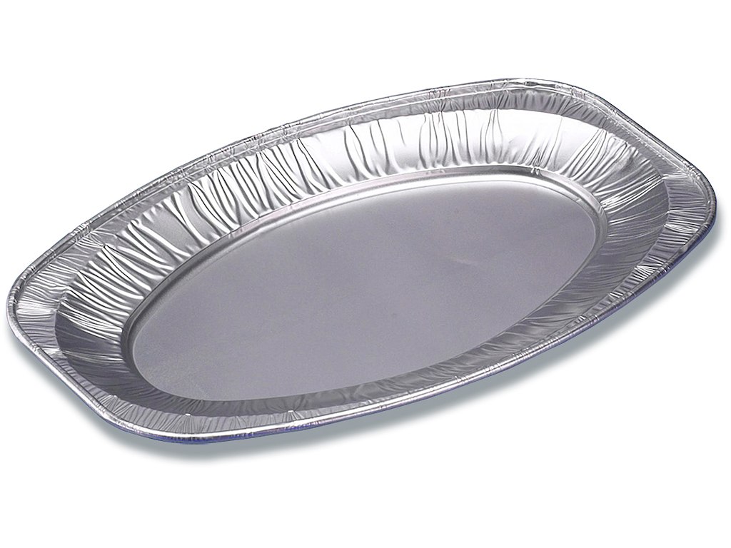 Cateringfad oval light 43x29x2,5cm glat