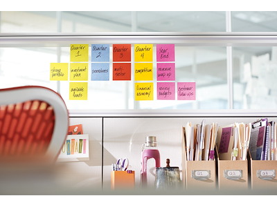 Memonotes, 76x76mm, Gul, 12 blokke, Post-it Super Sticky