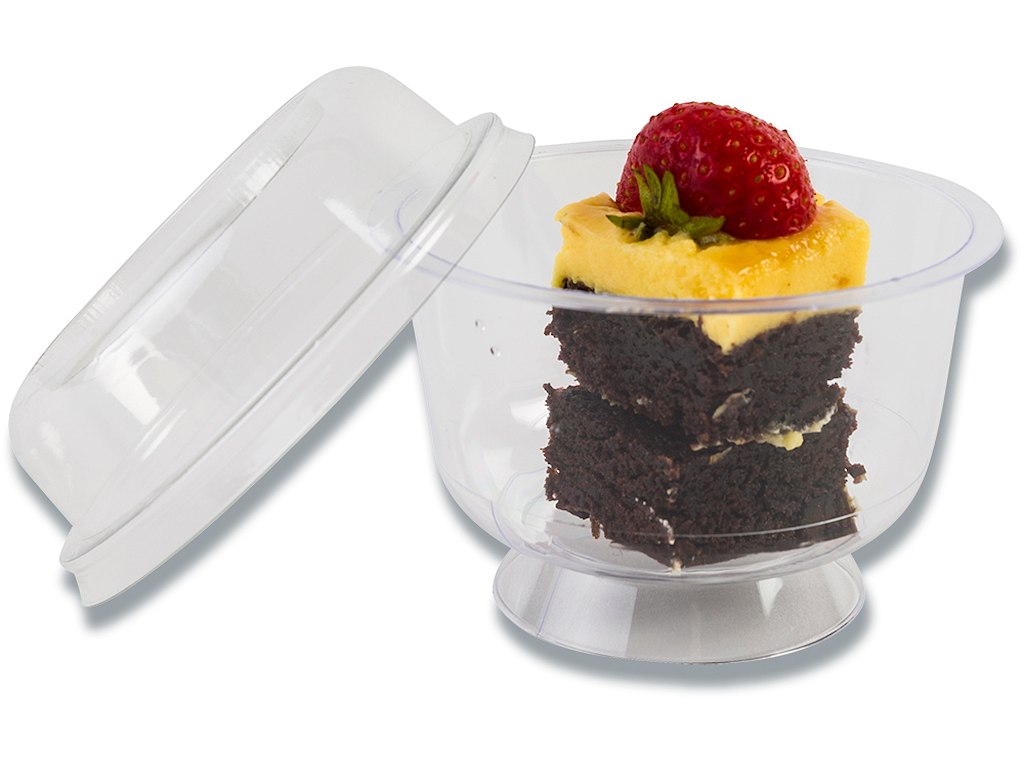 Dessertbæger, Rund, 200 ml, Ø9.5x6.1 cm, 25 stk 