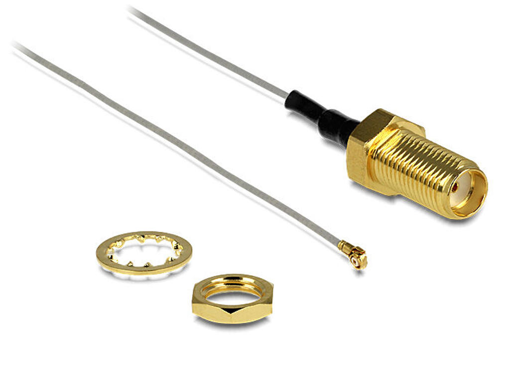 DeLOCK 88812 koaxial kabel 0,2 m MHF III (I-PEX) SMA Grå