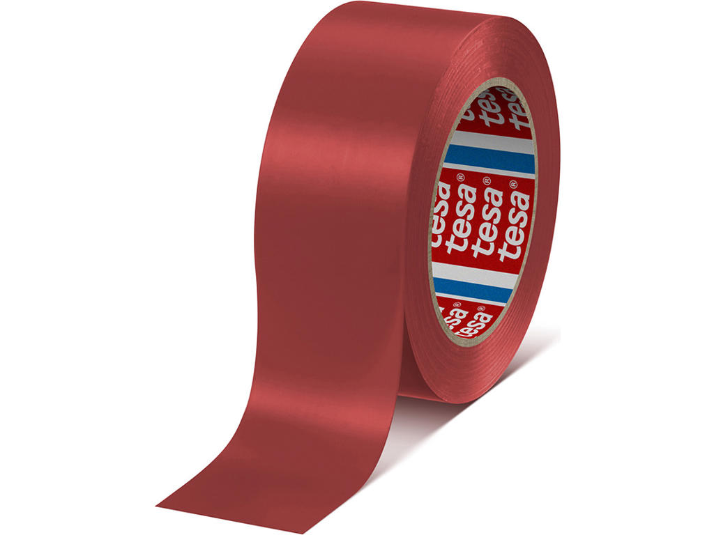 Gulvmarkering, Tape, Rød, Permanent, Tesa Premium 4169