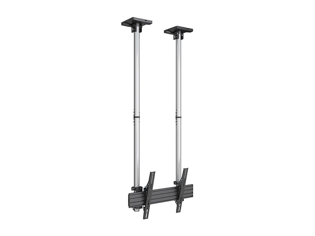 Multibrackets 3827 skærmbeslag til skiltning 2,54 m (100") Sort, Krom