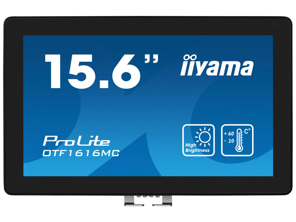 iiyama OTF1616MC-B1 skilte display Digital fladpaneldisplay 39,6 cm (15.6") LCD 1100 cd/m² Fuld HD Sort Berøringsskærm