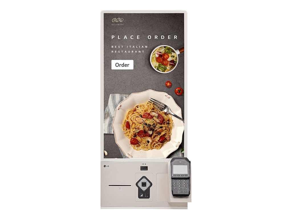 LG 27KC3PK-C skilte display Kiosk design 68,6 cm (27") 300 cd/m² Fuld HD Beige Berøringsskærm Indbygget processer Windows 10 IoT Enterprise 16/7