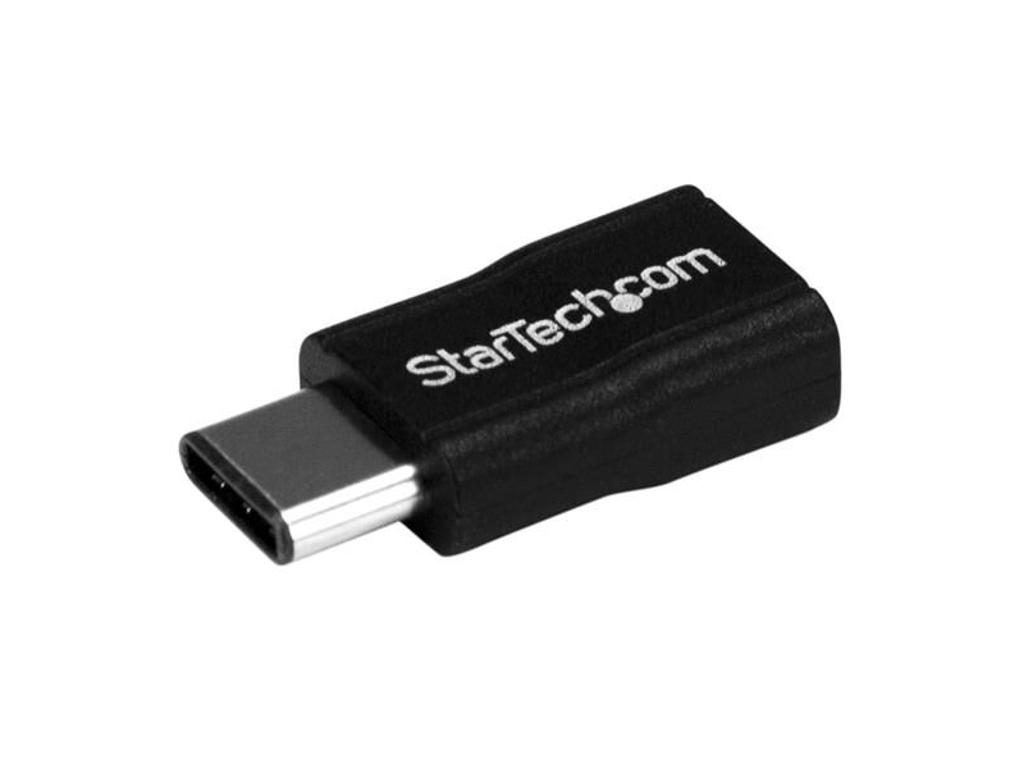 StarTech.com USB2CUBADP kabel kønsskifter USB 2.0 Type-C USB 2.0 Micro-B Sort