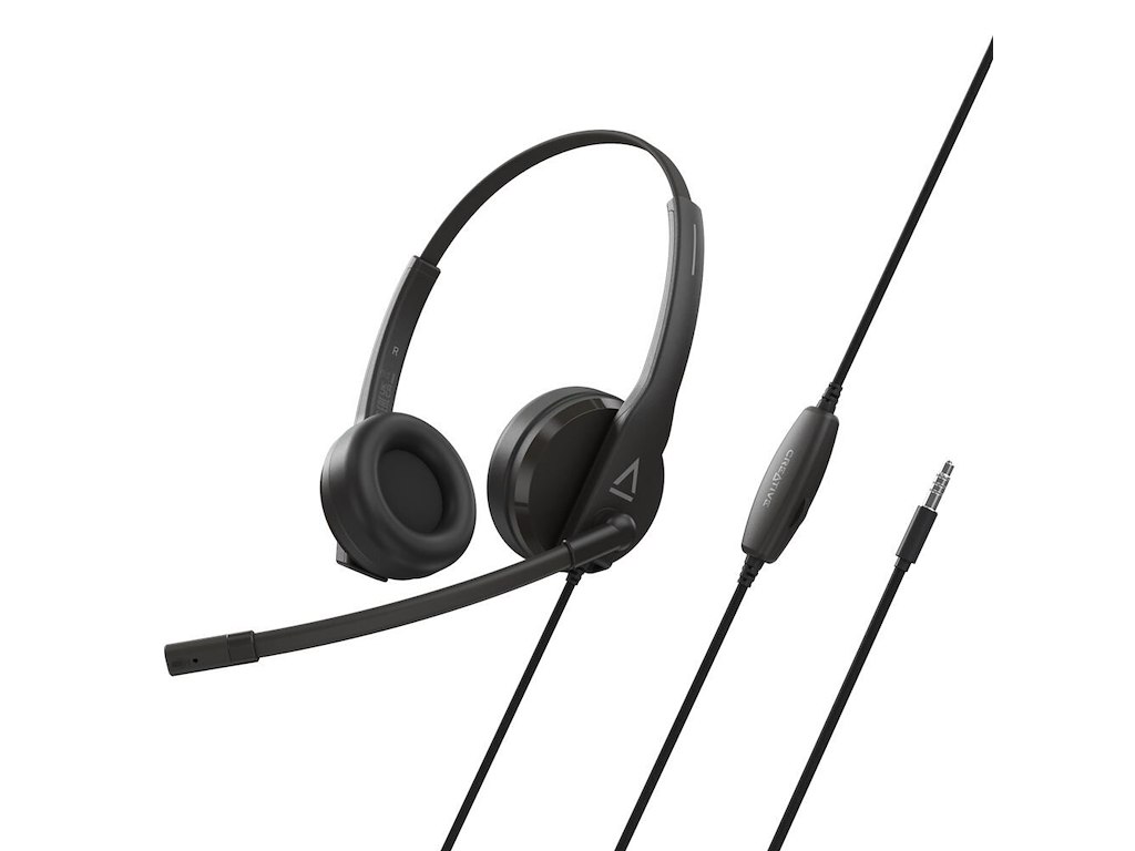 Creative Labs HS-230 Headset Ledningsført Opkald/musik USB Type-A Sort