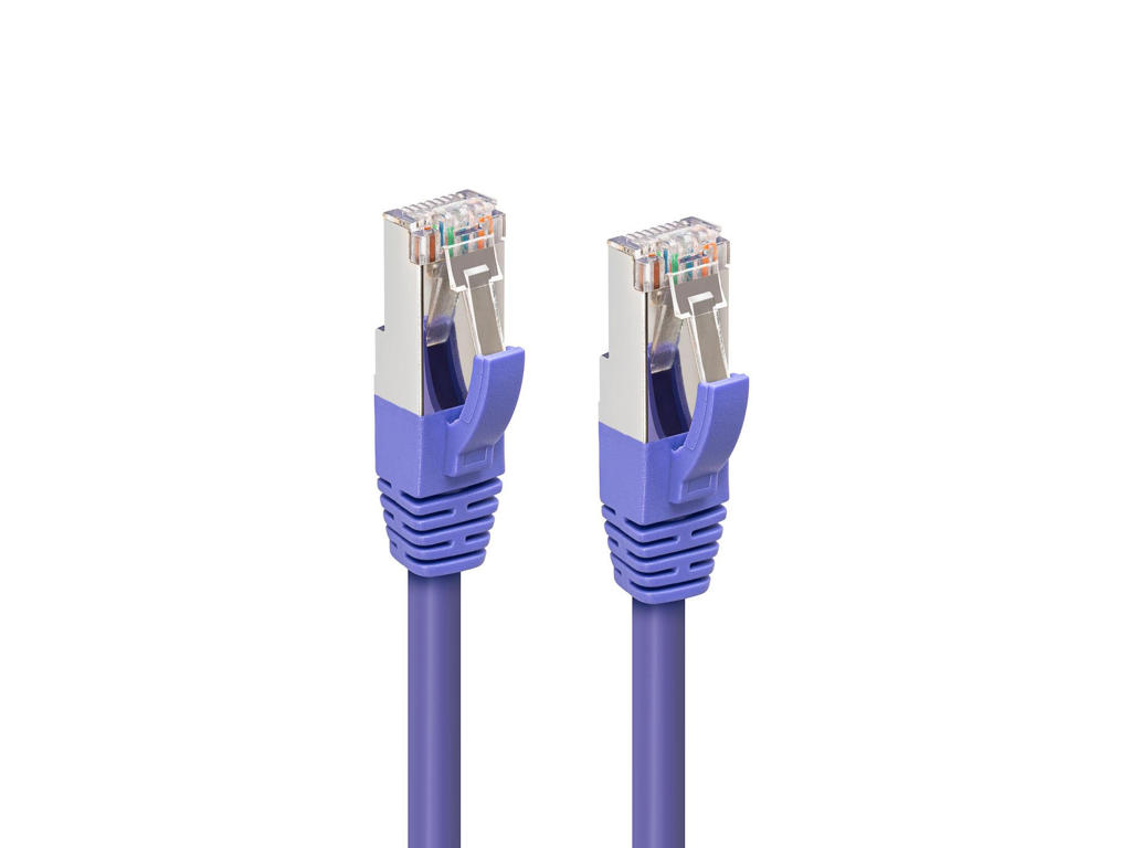 Microconnect MC-SFTP6A005P netværkskabel Lilla 0,5 m Cat6a S/FTP (S-STP)