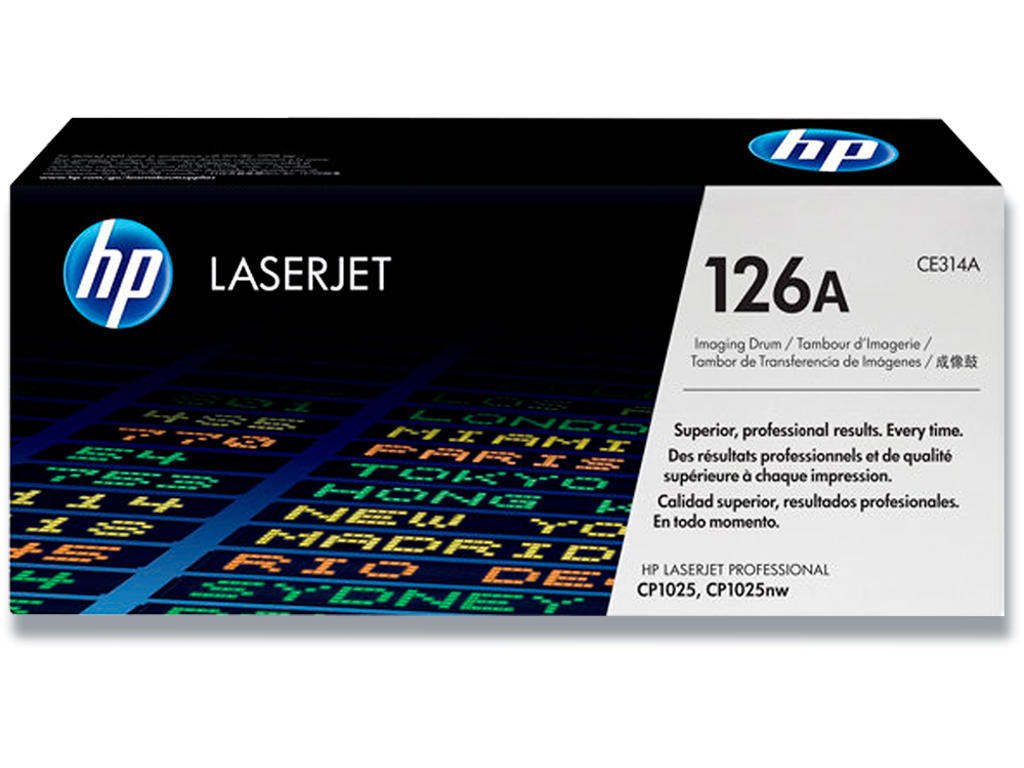 Tromle, 126A, Ingen farve, 14.000 sider sort eller 7.000 sider farve, HP 