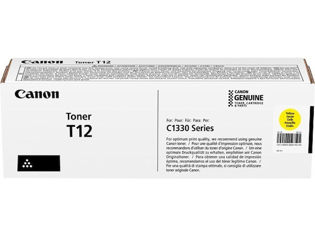 Toner, T12, Yellow-gul, 5.300 sider, Canon 5095C006