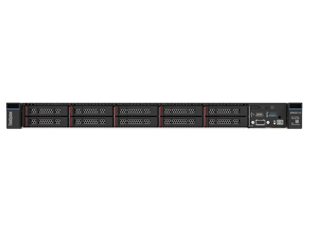 Lenovo ThinkSystem SR630 V3 server Stativ (1U) Intel® Xeon Silver 4510 2,4 GHz 32 GB DDR5-SDRAM 1100 W