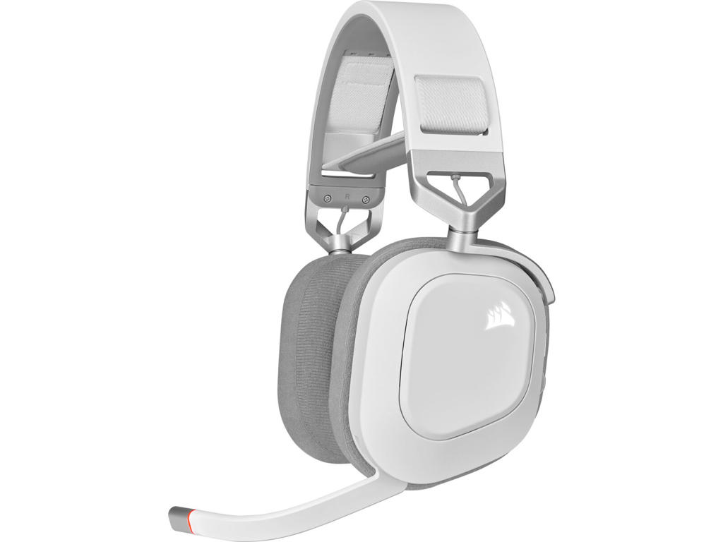 Corsair HS80 RGB Headset Trådløs Spil Hvid