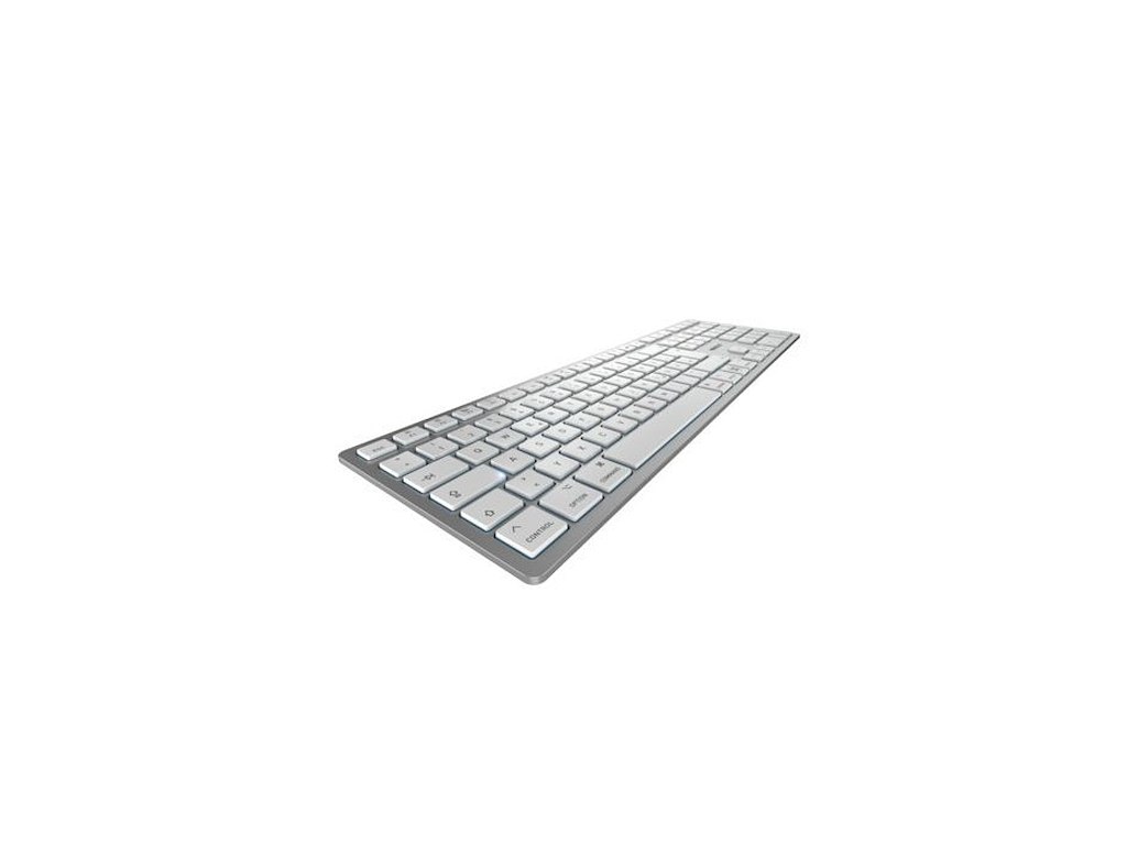 CHERRY KW 9100 SLIM FOR MAC tastatur Universel USB + Bluetooth QWERTY Engelsk Sølv