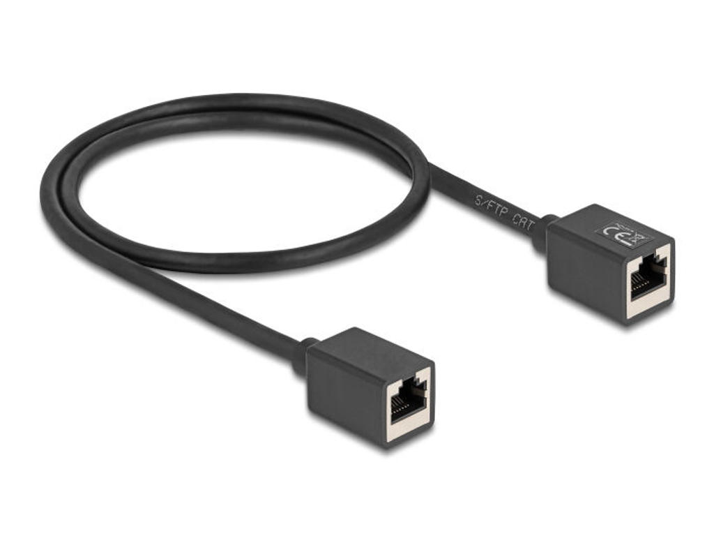DeLOCK 90324 netværkskabel Sort 0,5 m Cat6a S/FTP (S-STP)