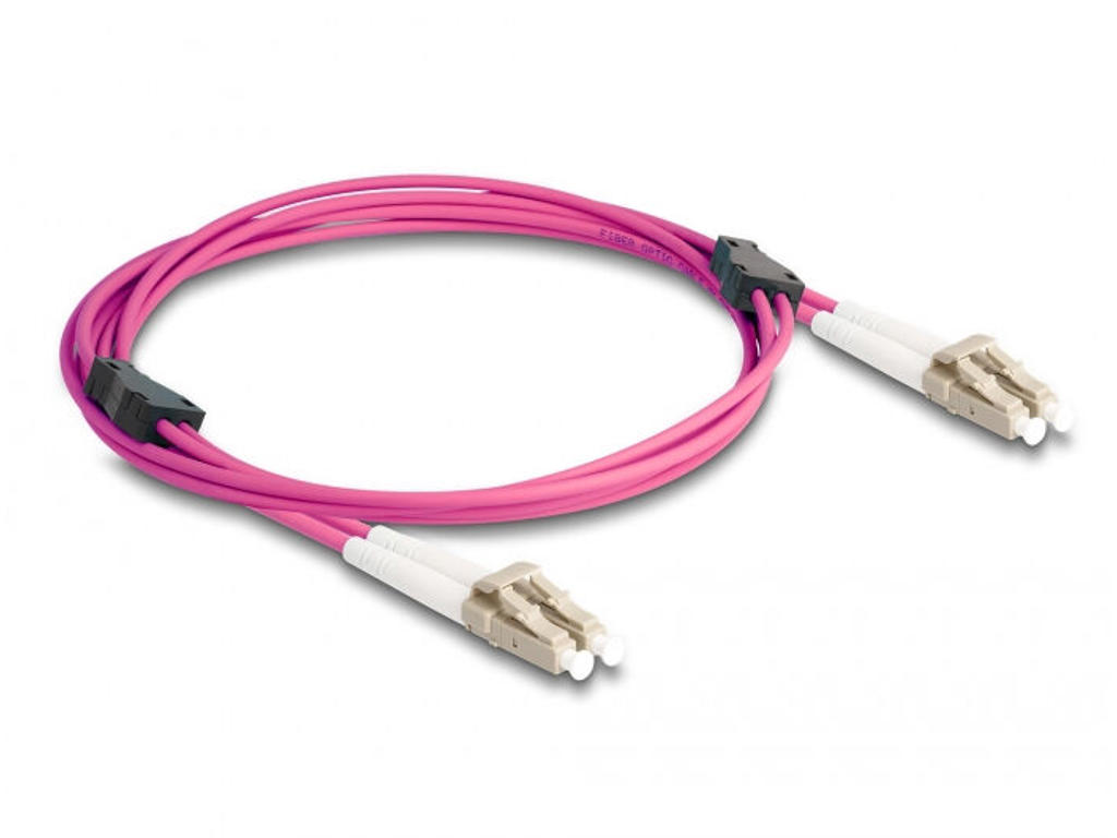 DeLOCK 87914 InfiniBand og fiberoptisk kabel 2 m LC Violet