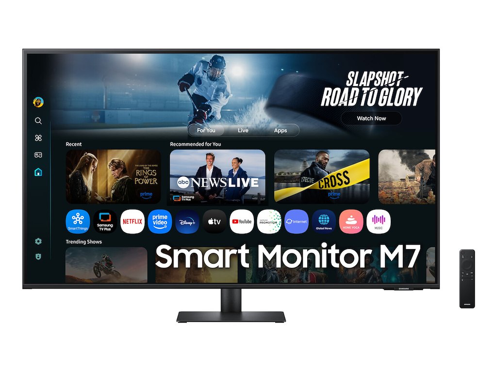 Samsung M7 M70F computerskærm 109,2 cm (43") 3840 x 2160 pixel 4K Ultra HD LCD Sort